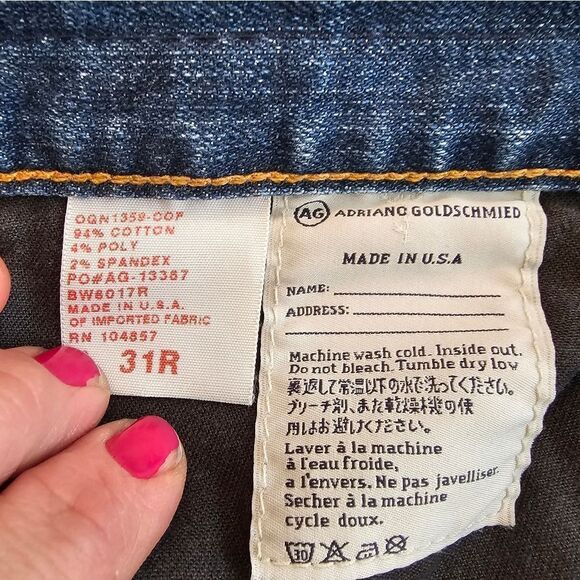 AG Adriano Goldschmied the Farrah 70s bell collection sz 31 with 36" inseam - Picture 5 of 7